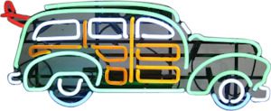 Woody Wagon Neon Sign - NEN-064