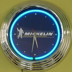 Michelin Man Neon Clock -NENC-49