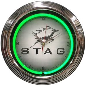 Triumph Stag Neon Clock - NENC-146