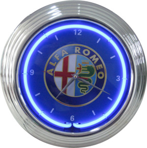 Alfa Romeo Neon Clock - NENC-15