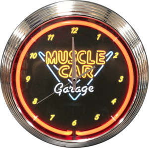 Muscle Car Garage Neon Clock - NENC-102