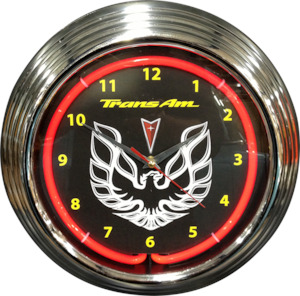 Trans Am Neon Clock - NENC-122