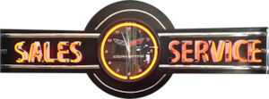 Corvette Sales/Service Neon Display Sign - AT11469