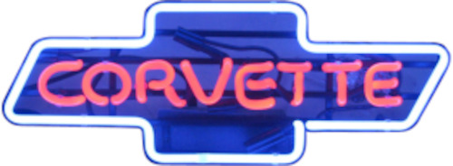 Electric light fittings: Corvette Bowtie Neon Sign - NEA-047