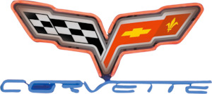 Corvette Flag Neon Sign - NEA-029