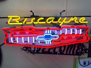 Electric light fittings: Chevrolet Biscayne Neon Sign - NEA-014