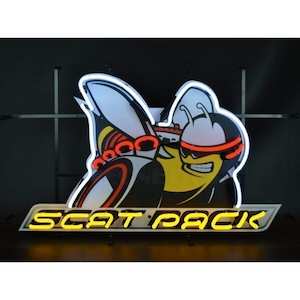 Mopar  Dodge Scat Pack Neon Sign - NEA-009