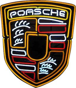 Electric light fittings: Porsche Neon Sign - NEA-061