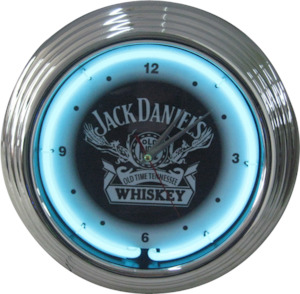 Jack Daniels Whiskey Neon Clock - NENC-29