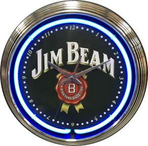 Jim Beam Neon Clock - NENC-125