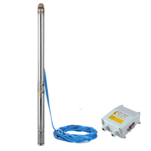 Submersible Borehole Pumps For Deep Wells: 4" Submersible Borehole Pump 1.5kW. High Head/Pressure Applications