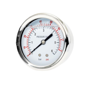 Pressure Gauge - Oil Filled Back Mounted