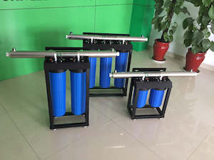 Medium-Large Size House Combo: Double 20" Jumbo Filter System + 55W UV