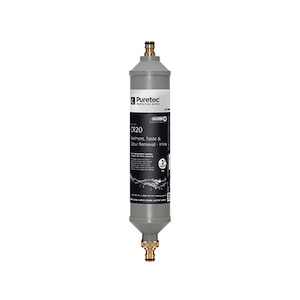 Plumbing goods wholesaling: Puretec Caravan Inline Filter with Brass Hose Connectors