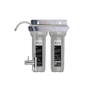 Fluoride Removal Twin Under Sink Filter System with Pressure Limiting Valve