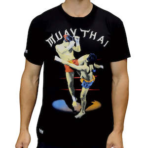 TSHIRT - Punch® THAI KNEE - BLACK x2