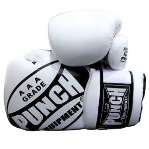 BOXING GLOVES - XL HAND FIT - 16oz - WHITE