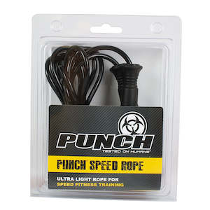 Accessories: SKIPPING ROPE - Punch® - SPEED - BLACK