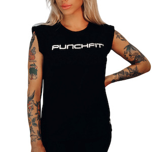 Women: MUSCLE SHIRT - Punchfit® - WOMENS - BLACK