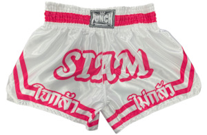 THAI SHORTS - Siam™ - WHITE/PINK