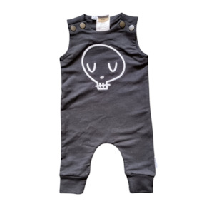 Long Romper – Black Skull