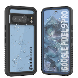 Google Pixel 9 Pro XL Extreme: Google Pixel 9 Pro XL Waterproof Case, Punkcase [Extreme Series] Armor Cover W/ Built In Screen Protector [Navy Blue]