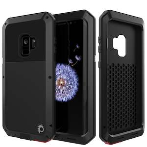 Galaxy S10e Metal Case, Heavy Duty Military Grade Rugged Armor Cover [Black]