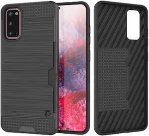 Galaxy S20 Case, PUNKcase [SLOT Series] [Slim Fit] Dual-Layer Armor Cover w/Inte…