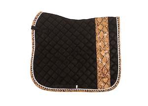 Brown Snakeskin Suede Dressage Pad