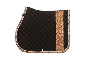 Saddle Pads: Brown Snakeskin Suede GP Pad