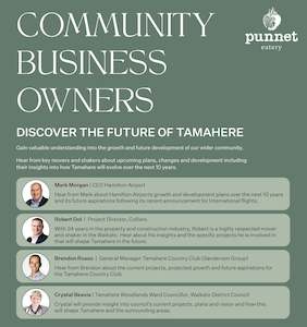 Discover the Future of Tamahere | Community Business Owner Event