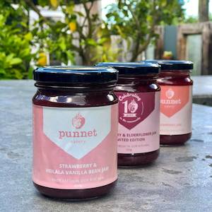 Punnet's Strawberry and Heilala vanilla bean jam