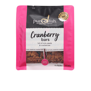 Food manufacturing: Cranberry Bar Multipack (4 bars)