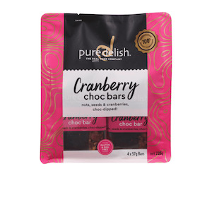 Food manufacturing: Cranberry Choc Bar Multipack (4 bars)