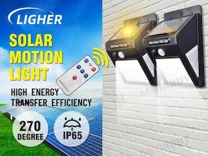 Homewares: 40 LED Solar Powered PIR Motion Sensor Light Garden Outdoor Security Lights