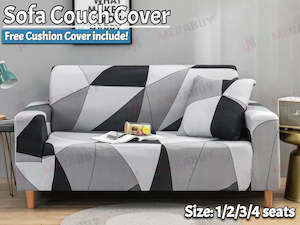 Stretch Sofa Cover Lounge Couch Removable Slipcover 1 Seater + 1 Cushion Cover*4 Sizes