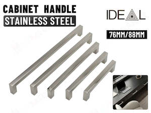 Homewares: Kitchen Cabinet Door Handles Stainless Steel * Silver 7 Sizes