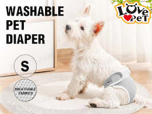 Homewares: Female Pet Dog Puppy Washable Diaper Pants Sanitary Nappy "5 Sizes available