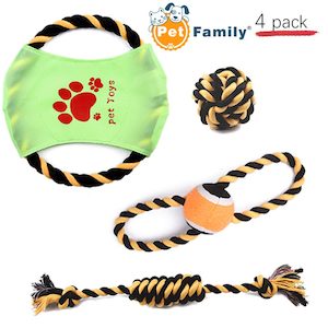 4 Pack Dog Rope Toys for Aggressive CHEWERS