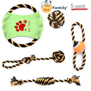 5 Pack Dog Rope Toys for Aggressive CHEWERS