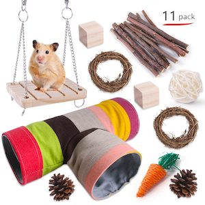 11pcs Hamster Toys Set  Guinea Pig