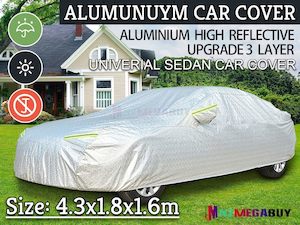 Full Car Cover 3 Layers Aluminum Waterproof Rain UV Resistant Protect *5 Sizes