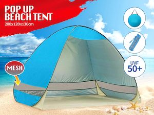 Pop Up Beach Tent Canopy UV Camping Fishing Mesh Sun Shade Shelter 4 Persons