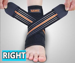 Ankle Brace Support Elastic Foot Wrap Protector Right or Left