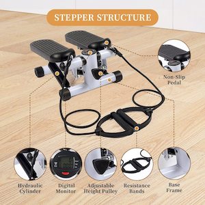 Homewares: Mini Stepper with Resistance Band