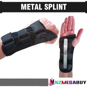 Homewares: Superb Metal Splint Wrist Support Adjustable *6 Sizes