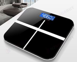 180kg Digital Fitness Weight Bathroom Gym Body Glass LCD Electronic Scale*Black