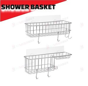 Shower Caddy Deep Basket stainless steel 2pack