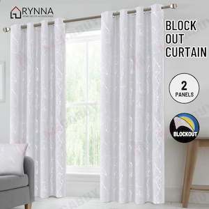 Brand New Blockout Curtain Eyelet *2pc readymade" 2 sizes *White