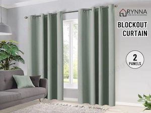 New curtains Blockout readymade Light Sage * Eyelets 3 sizes